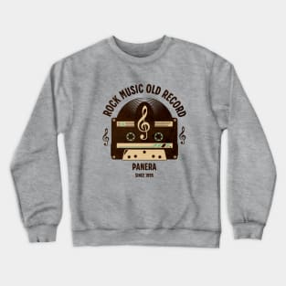 vintage cassette old music record b2 Crewneck Sweatshirt